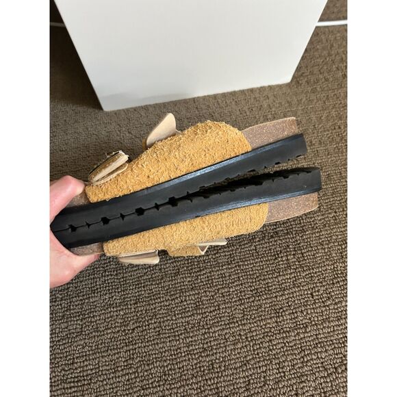 Dsquared2 beige ‘Sonny’ leather slides Mens Size 43 - Picture 6 of 12